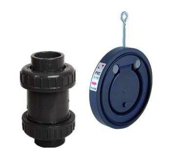 PVC-U terugslagkleppen