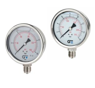 Manometers glycerine RVS kast OA