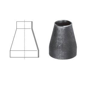 Koolstofstaal P265GH, concentrich Lasverloop, Zwart, DIN 2616