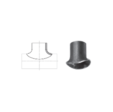 Koolstofstaal P265GH, concentrich Lasverloop, Zwart, DIN 2616