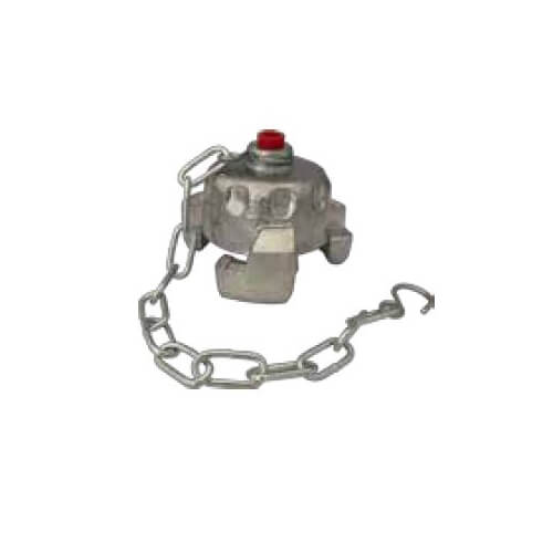Barcelona koppeling, dop x klem met ketting, aluminium, NBR dichting, UNE 23400, 16 bar