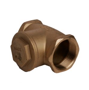 Messing horizontale tussenklep, type 25