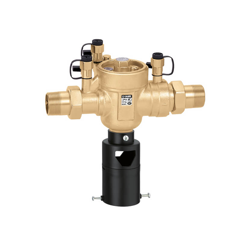 Caleffi terugstroombeveiliging, type BA, serie 574, medium, bu.dr., met controleerbare lagedrukzone, met trechter, PN10