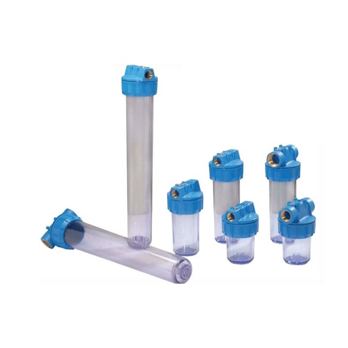 Waterfilter behuizing 10", 2 x 1" bi.dr., PN8