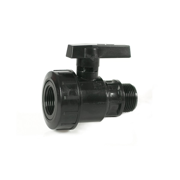 Irritec PVC kogelkraan bu.dr. x wartel, met bi.dr., type, PN10