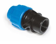 BLULINE PLUS, Drinkwater PE klemkoppeling, x BSP bi.dr., PN16, Kiwa, WRAS keur