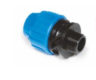 BLULINE PLUS PP, Drinkwater PE klemkoppeling. x bu.dr. PN16, Kiwa, WRAS keur