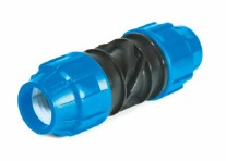 BLULINE PLUS PP, Drinkw. PE klemkoppeling, Reparatie, PN16, Kiwa, WRAS keur