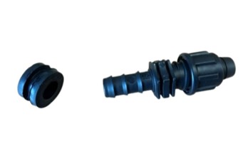 SJ PP, Klemkoppeling voor PE PN4 x Driptape, 16 x 16 mm