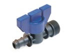 PA POM, Afsluiter met Barbed/Insteekfitting x BSP bu.dr., PN6