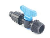 PLP PP, Afsluiter, met Insteektule en wartel voor Driptape x BSP bu.dr., PN6