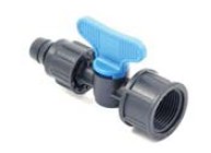 PLP PP, Afsluiter, met Insteektule en wartel voor Driptape x BSP bi.dr., PN6