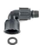 PLP PP, Klemkoppeling voor Driptape, Knie + Wartel, 1 x klem x BSP bi.dr., PN2