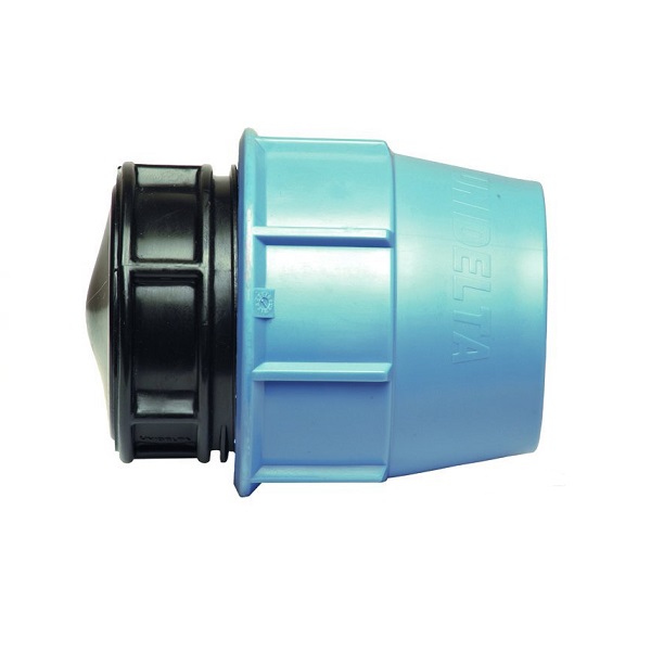 Unidelta Deltone PE eind klemkoppelingen, 16-10 bar, KIWA Keur