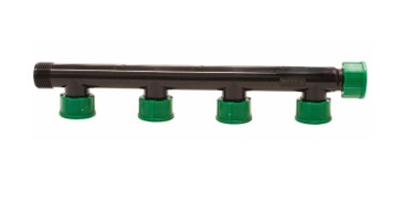 Waterverdeler / Manifold, wartels 1" BSP bi.dr., PN6