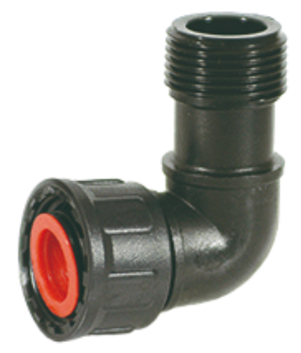 Waterverdeler / Manifold, Knie, BSP wartel x bu.dr., PN6