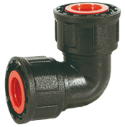 Waterverdeler / Manifold, Knie, BSP wartel x wartel, PN6