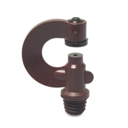 VdL Boogsproeier, bruin, sproeiboring 1,75 mm, 3/8" WW bu.dr.