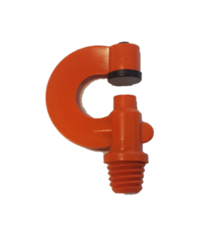 VdL Boogsproeier, oranje, sproeiboring 3,00 mm, 3/8" WW bu.dr.