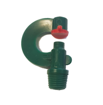 VdL T-dop Boogsproeier, groen / rood, sproeiboring 1,75 mm, 3/8" WW bu.dr.