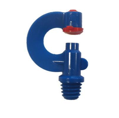 VdL T-dop Boogsproeier, blauw / rood, sproeiboring 1,75 mm, 3/8" WW bu.dr.
