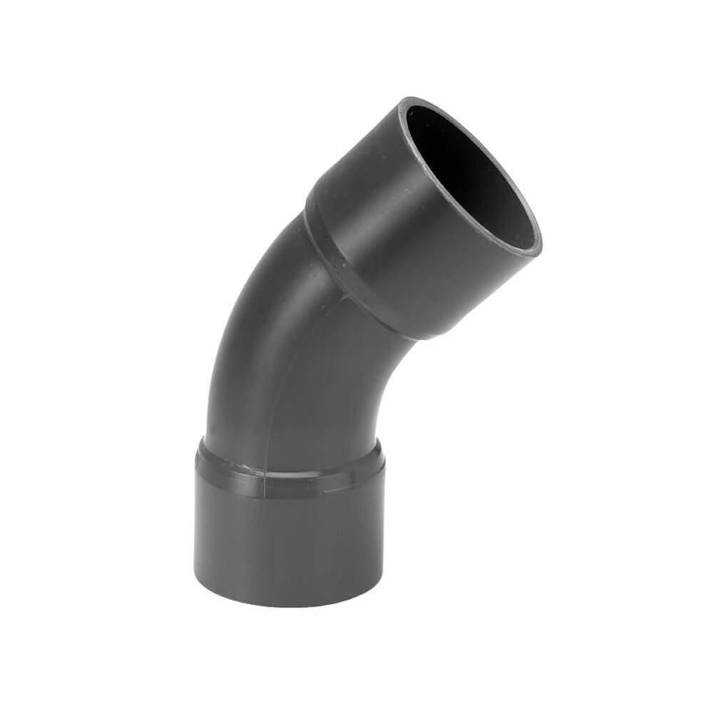 Cepex PVC-U bocht 45°, mof x mof, uit buis