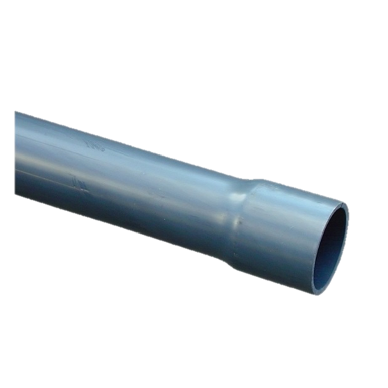 Drukbuis beregening PVC-U met lijmmof, 40 mm, PN10, afname per meter