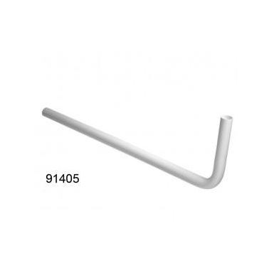 Vloerbuis wit PVC, 750 x 220 x 32 mm