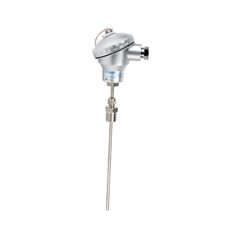 Temperatuursensor PT100, 1/2" o.a., -200 - 850 °C