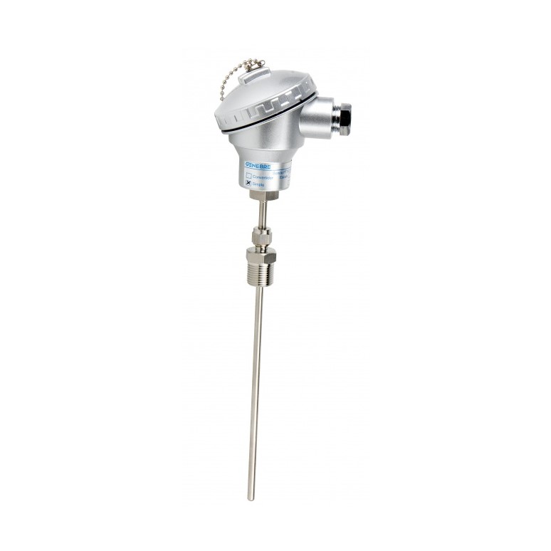 Temperatuursensor PT100, 1/2" o.a., -200 - 850 °C