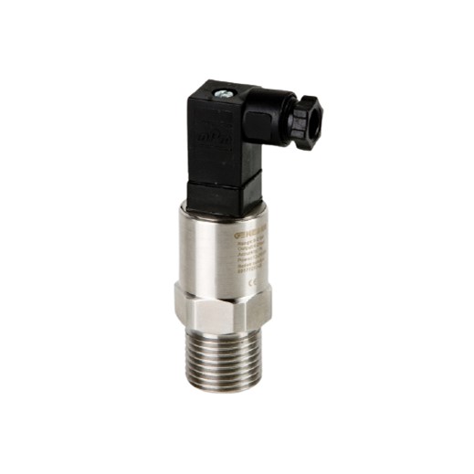Druktransmitter RVS, 1/4", Hirschman mini connector