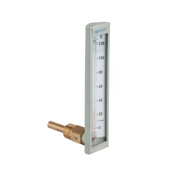 Zuidwest klant Vereniging Glazen Thermom. d. 100mm, 1/2" aa - Glazen Bimetaal Thermometers ABS be