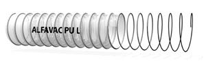 Alfavac PU-L, flexibele duurzame polyurethaan aan en afzuigslang / ventilatieslang, 13 t/m 500 mm, afname per rol