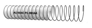 Alfavac PU-MHAA, afzuigslang / ventilatieslang, 40 t/ m 400 mm, afname per rol