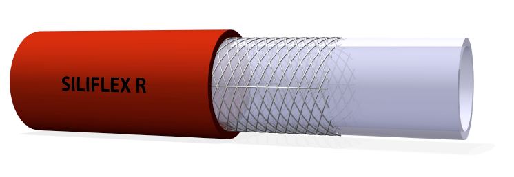 Siliflex R, siliconenslang, hoge temperaturen, medische / farmaseutische slang, hoge temperaturen, medische slang, diam. 6 t/m 12 mm