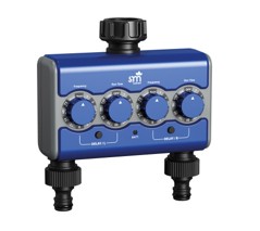 SM mechanische batterij gevoede, tapkraan watertimer, 2 uitgangen, type 570513
