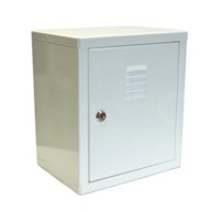 SM plaatstalen gelakte wandkast, afm. H = 305 x B = 270 x D = 200 mm