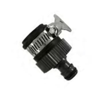 Orbit kunststof na spanbaar kraan- buis klemaansluitstuk met kraanstekker, serie Blue Basic