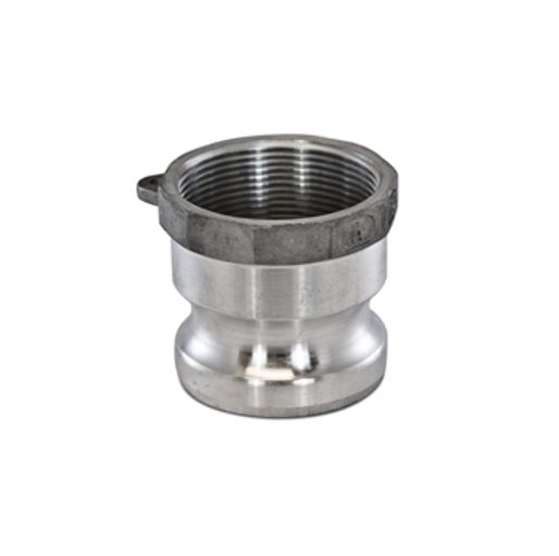 Camlock koppeling, aluminium, type A, V-deel + bi.dr.