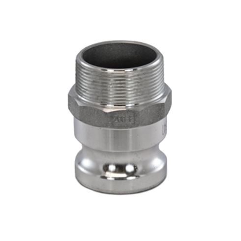 Camlock koppeling, RVS 316, type F, V-deel + bu.dr.