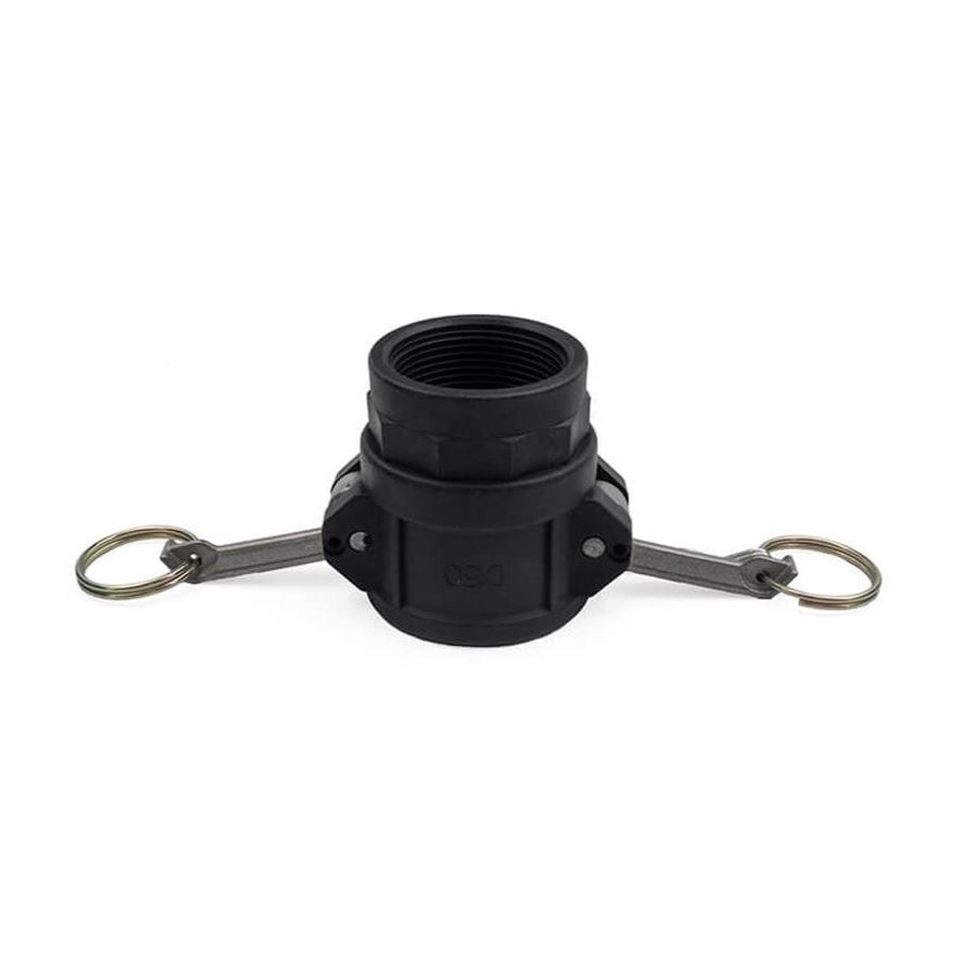 Camlock koppeling, PP, type D, M-deel + bi.dr., NBR-afdichtingsring