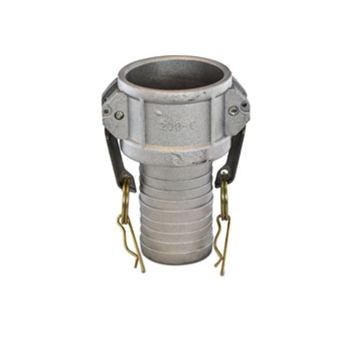 Camlock koppeling, aluminium, type C, M-deel slangtule, NBR-afdichtingsring
