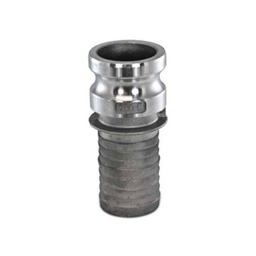 Camlock koppeling, aluminium, type E, V-deel x slangtule