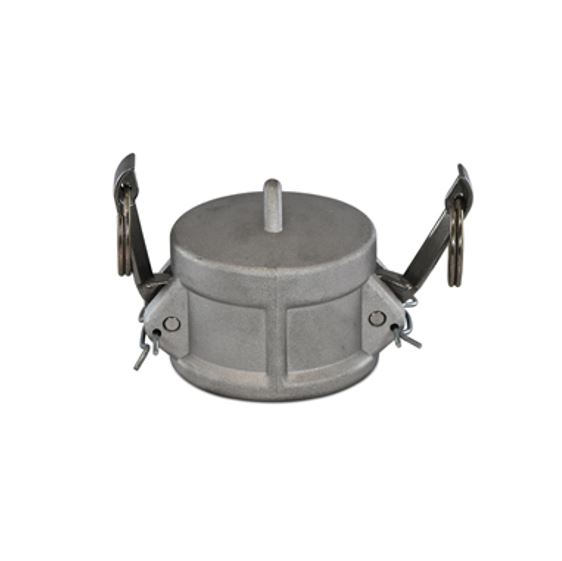 Camlock koppeling, aluminium, type K, M-deel eindkap, NBR-afdichtingsring