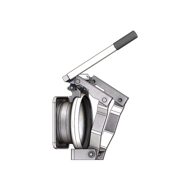 Cardan Moeder-deel + snelsluiting x vierkantflens, verzinkt, type 0455C - 2, IT