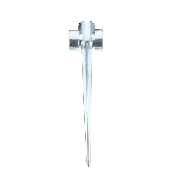 Sproeier grondpen lichtmetaal, 3/4" doorl.