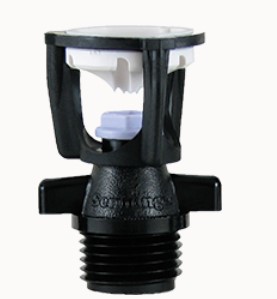 Senninger type Mini-Wobbler Upright Mid - Angle, Hoog rendement lage druk roterende sproeier, 1/2" BSP / NPT bu.dr.