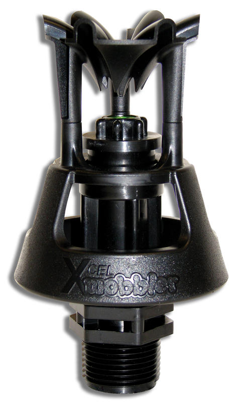 Senninger type Xcel-Wobbler High - Angle (Witte deflector), Hoog rendement roterende sproeier, 3/4" BSP / NPT bu.dr.