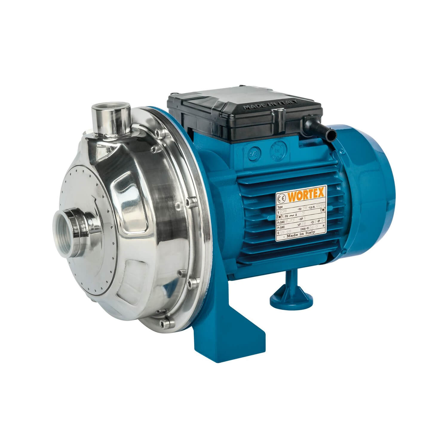 Wortex vloeistofpomp, proceswaterpomp, voedselproductiepomp type WX