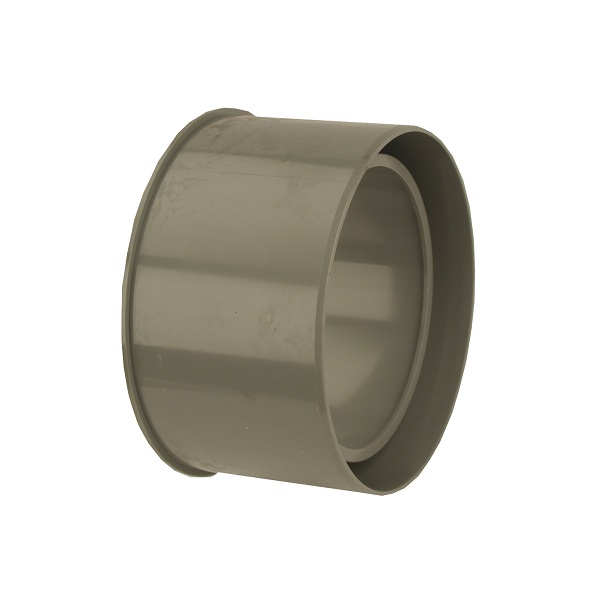 Regenwater PVC-U lijmverloopring M/S grijs, RAL (7037)